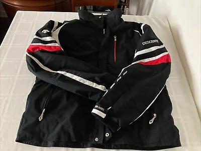 $149.99 • Buy Descente Ion Bodies Mens Sz XXL Black Ski Jacket Coat Reflective Zip Pockets TS2