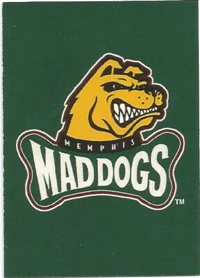 1995 Rel Cfl Memphis Mad Dogs Team Logo Card • $5.83