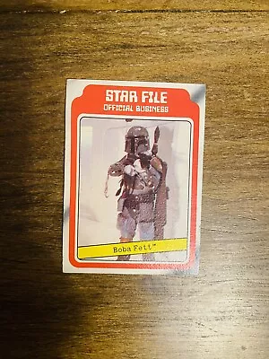 1980 Star Wars Boba Fett #11 Empire Strikes Back Star File Rookie Card • $10