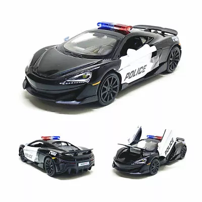 1/32 Police Car Model Diecast Toy Vehicle Collection Kids Toy For McLaren 600LT • $19.73