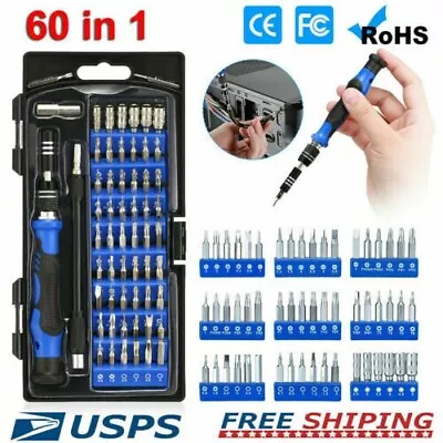 60X Computer Repair Kit Set Tool Laptop PC Precision Screwdriver Star Smartphone • $13.01