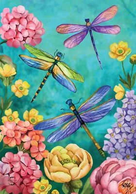 Dragonfly Garden Spring Garden Flag Floral 12.5  X 18  Briarwood Lane • $9.86