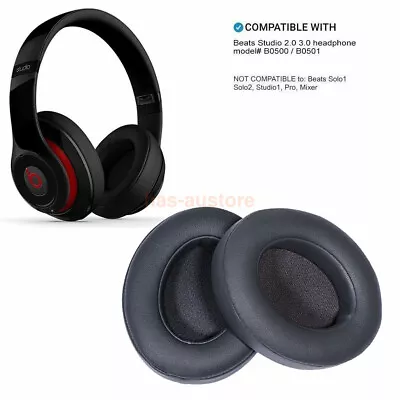 NEW Replacement Ear Pads For Beats By Dr. Dre Studio 2.0 / 3.0 Wired & Wireless • $20.90