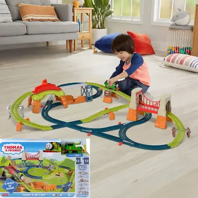 Thomas & Friends TrackMaster 6 In 1 Builder Set 60+ Piece Percy Train XMAS Gift • $62.94