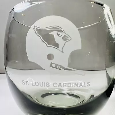 VINTAGE RARE Barware Drinking Glasses NFL ST. LOUIS CARDINALS 12 Oz. 2-Piece Set • $9.19