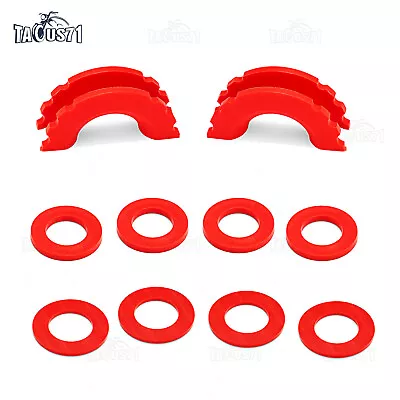 Pair Shackle Isolator D-Ring Cover Protection Guard For Car Truck Jeep SUV Red • $5.99