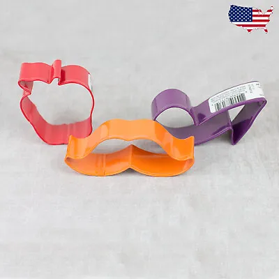 Large Music Note Apple And Mustache Cookie Cutters • $9.97