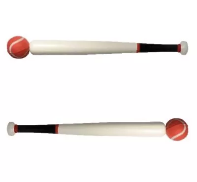 £12.49 • Buy New 18 Inch Rounders Bat With Ball. Summer Game Field Sports Round Wooden Bat