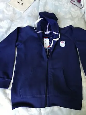 Official London 2012 Great Britain Olympics Mens Blue Hoodie Team GB Hoody • £45