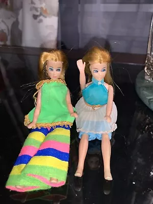Vintage 1970 Topper Dawn Doll Lot Of 2 W/ Original Outfits  • $24.66