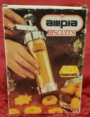 OMC Marcato Ampia Biscuits Atlas Cookie Press Italy Complete 20 Discs 4 Tips  • $39.94