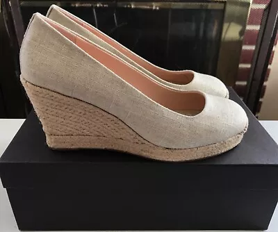 (new) Women’s J.crew Seville Espadrille Wedges In Metallic -size: 9 (msrp: $128) • $49.99