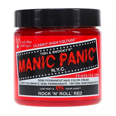 MANIC PANIC Classic High Voltage Rock N Roll Red 4 Oz • $15.10