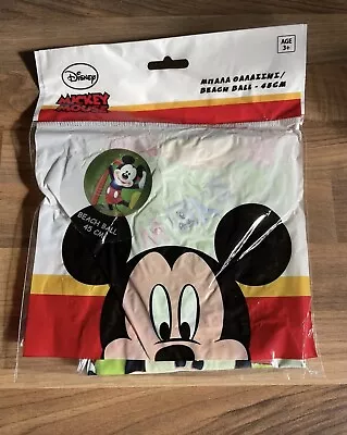 £6.99 • Buy Disney Mickey Mouse Beach Ball Kids Swimming Pool Holiday Beach Water Play 45cm✅