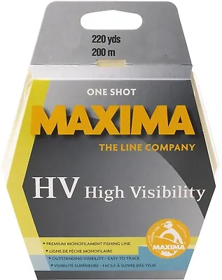 Maxima One Shot HV High Visibility Monofilament Fishing Line 10 12 Lb • $16.99