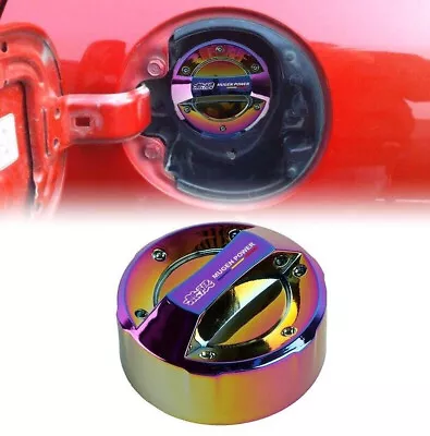 Car Gas Fuel Oil Tank Cover Cap Mugen Neo Chrome For Honda Acura • $42.99