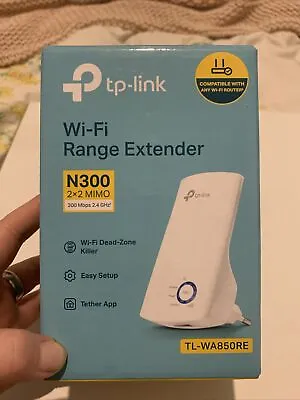 TP-Link WiFi Range Extender Internet Signal Booster Wireless N300 European Plug • £8