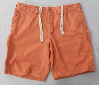 Vintage Polo Ralph Lauren 10  Chino Shorts Sz 36 Cotton Pony Logo Orange • $24.98