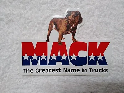 Original Vintage Mack Truck Bulldog Stick On Decal The Greatest Name In Trucks • $13.50