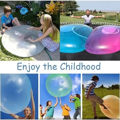 80cm Summer Inflatable Wubble Bubble Ball Stretch Balloon Outdoor Beach Kid Toy • $12.09