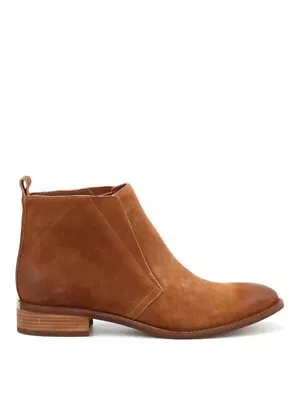 MICHAEL KORS Riley Suede Ankle Boots In Camel Brown Size 10 • $185