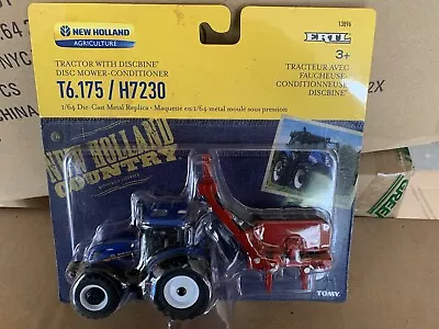 ERTL  1:64 New Holland T6.175   Tractor & H7230 Mower Conditioner • $15.70