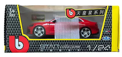 Bburago Audi RS5 Coupe Red 1/24 Scale Detailed Die-cast Metal Model Car New • £19.99