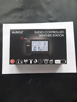£19.99 • Buy Auriol Radio Controlled Weather Station In Black