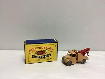 Matchbox Lesney MOKO BEDFORD WRECK TRUCK  No. 13 & Original B Box • $89