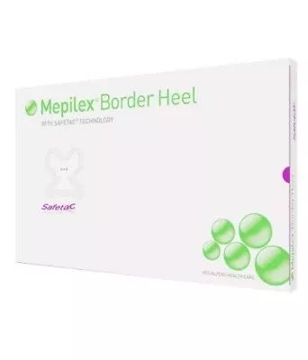 Mepilex Border Heel Pressure Injury Dressing (10/Box) - 8.7 X9.1  (Exp. 05/2026) • $40.88