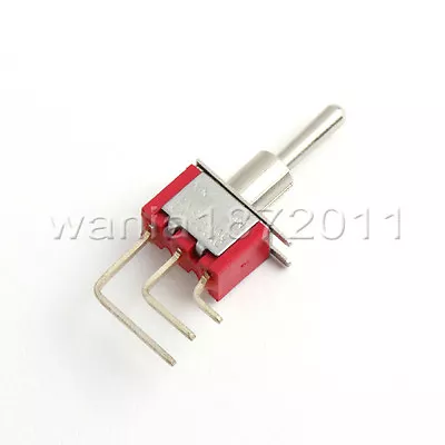 5 × Mini Toggle Switch Right Angle SPDT 2 Positions ON-ON Silver Alloy Contact • $4.99