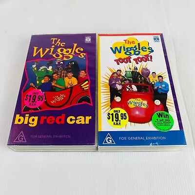 2X The Wiggles VHS - Toot Toot & Big Red Car • $40
