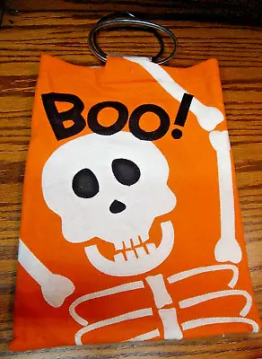 Vtg K-Mart HALLOWEEN Skeleton Costume In Bag~Tie On Vest+Mask+Matching Bag   243 • $13.49