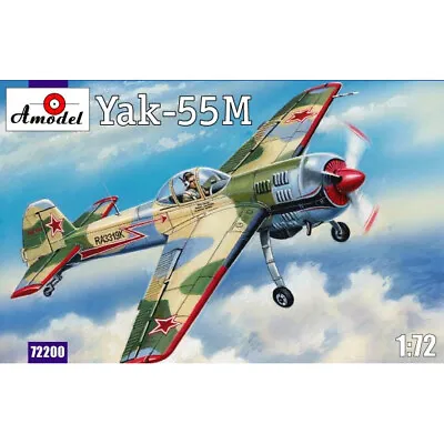 AMODEL 72200 Yak-55M Soviet Aerobatic Aircraft Scale 1/72 - Plastic Model Kit • $14.67