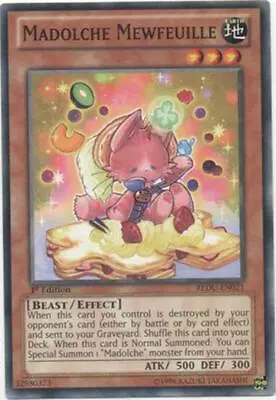 Madolche Mewfeuille - REDU-EN021 - Common - 1st Edition NM YuGiOh!  Return Of Th • $1.86