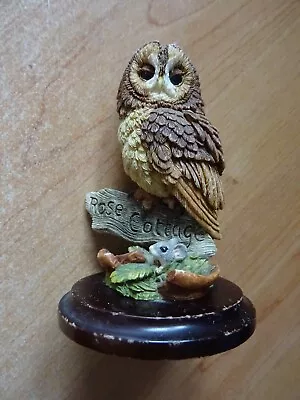 Tawny Owl - Rose Cottage - Sculpted By Stephen Langford - Country Artists • £2