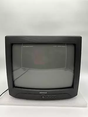 Vintage Retro Admiral 13” Black CRT TV 1998 Model JSJ12305 (Tested) • $119.99