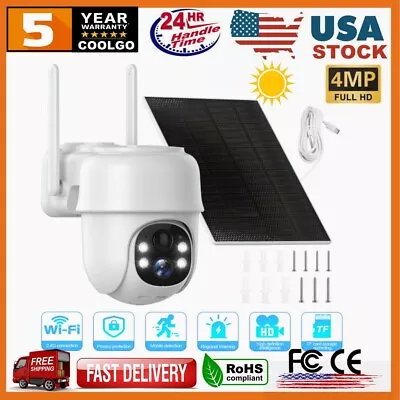 360° Wireless Security Camera PTZ WiFi IP Solar Powered Energy CCTV Home Outdoor • $44.99