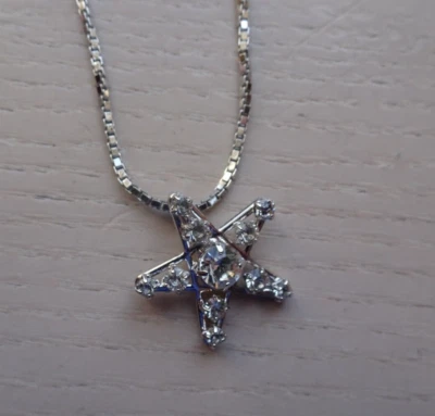 £9 • Buy Genuine Swarovski - Silver Star Pendant On Chain