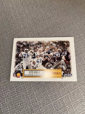 1995 Fleer Shell BOB LILLY MEL RENFRO Dallas Cowboys Colts Super Bowl V Card • $3