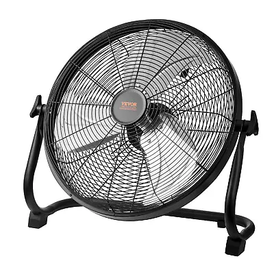 VEVOR 16'' Rechargeable High Velocity Cordless Floor Fan Battery Metal Camping • $69.99