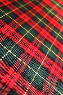 Tartan Checked Fabric Material By The Metre 58  Wide New Colours Designs • £6.99