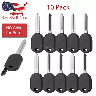 10X Transponder Key Shell Case With Blade H72 H75 For Ford With Chip Holder • $19.79