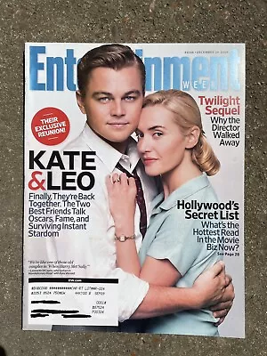 Entertainment Weekly Leonardo Dicaprio Kate Winslet December 19 2008 #1026 • $6.99