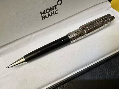 Mǒntblanc Meisterstuck World In 80 Days Ballpoint Pen 164 Black Silver • $57