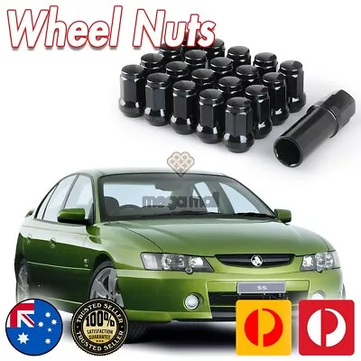 20 Wheel Nuts For HOLDEN Commodore VT VX VY VZ Lug Nuts Black Hardened Security • $59.99