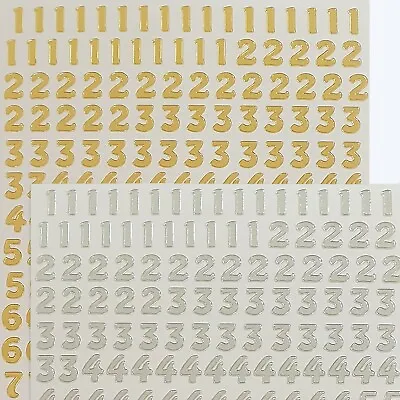 £2.24 • Buy SMALL CARD MAKING NUMBER STICKERS Birthday Craft Peel Off Embellishments 0-9