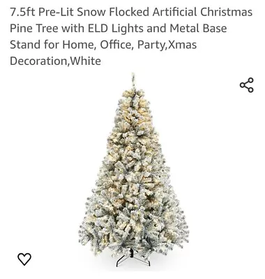 Okicoler 7.5 Ft Pre Lit Christmas Tree • $60