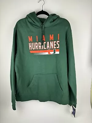 Box Seat Men's Miami Hurricanes Hoodie XL Genuine College Product Green NWT • $14.98