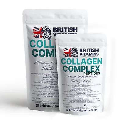 Collagen COMPLEX Premium Hydrolised Marine 96% Proteins Amino Acids Profile • £20.99